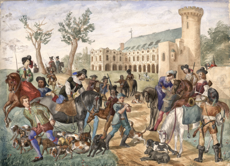 Maurice_Sand,_Illustration_pour_une_édition_de_Rabelais._Pantagruel,_chap._LII._Comment_Gargantua_fait_bastir_pour_le_moyne_l'abbaye_de_Theleme