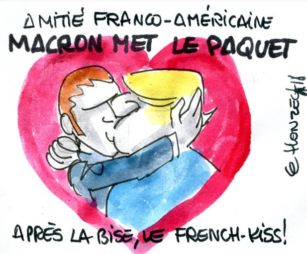 trump macron rené le honzec